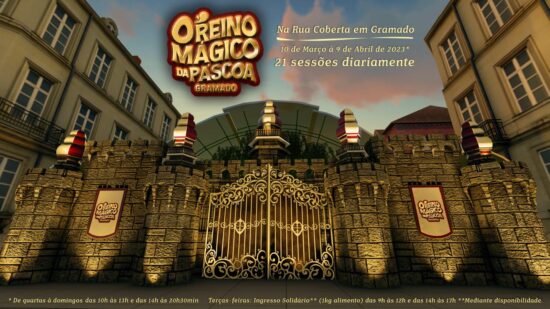 Rua Coberta será transformada no Reino Mágico da Páscoa Gramado